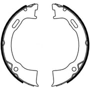 Textar Parking Brake Shoe Set 91071500