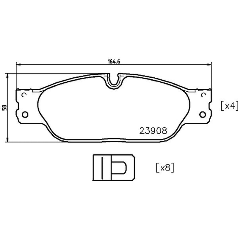 Mintex Front Brake Pad Set MDB2724