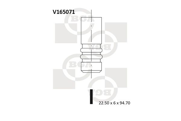 Bga Engine Exhaust Valve Head 94.7mm V165071
