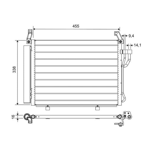 Valeo Air Conditioning Condenser 812664