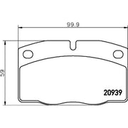 DON Front Brake Pad Set PCP1174