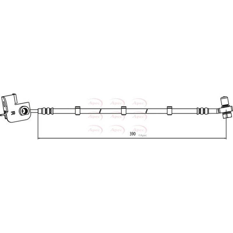 Apec Brake Hydraulic Hose Line Front Right HOS4010