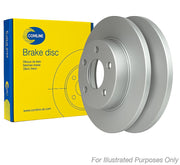 Comline 2 x Solid Rear Brake Discs ADC5280