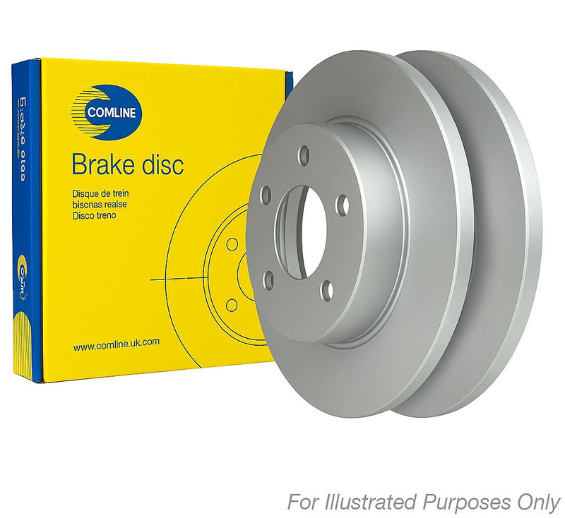 Comline 2 x Solid Rear Brake Discs ADC5332-x2