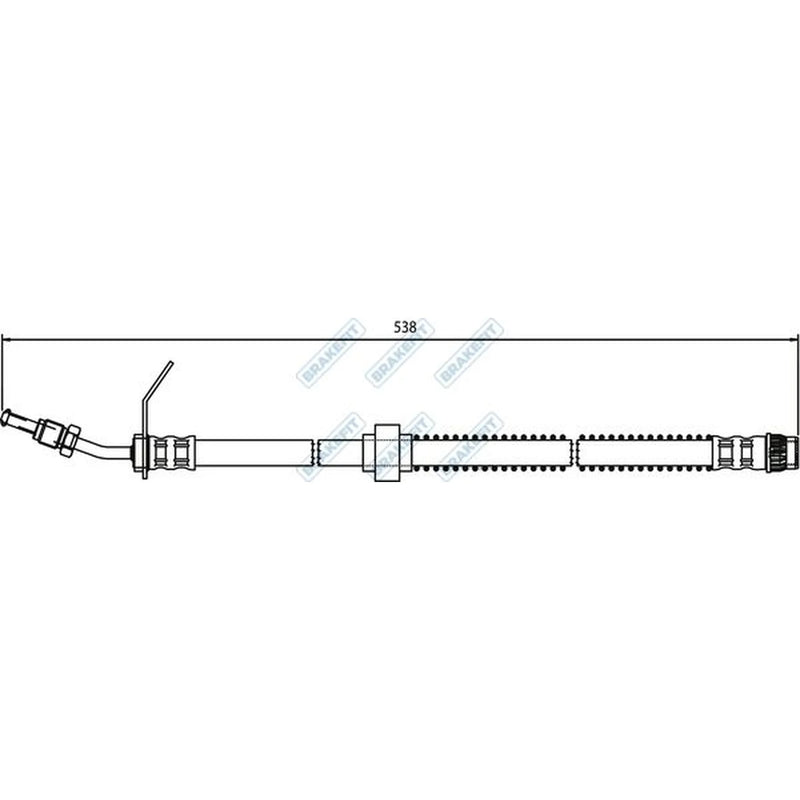 Apec Brake Hydraulic Hose Line Lower BHO4204