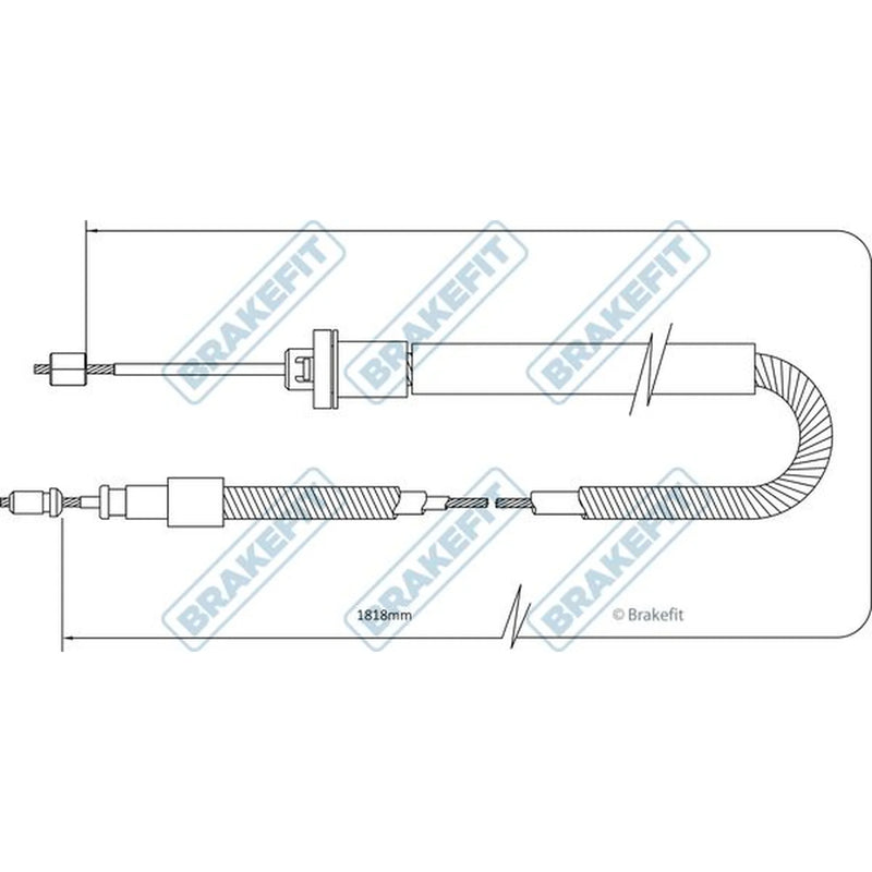 Apec Handbrake Cable Right Rear BBC3569