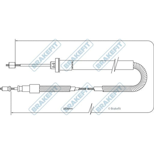 Apec Handbrake Cable Right Rear BBC3569