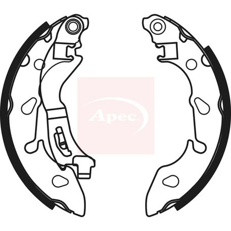 Apec Brake Shoe Set Axle Kit SHU807