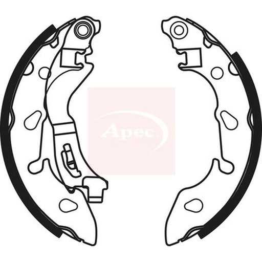 Apec Brake Shoe Set Axle Kit SHU807