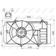 NRF Engine Cooling Fan 47525