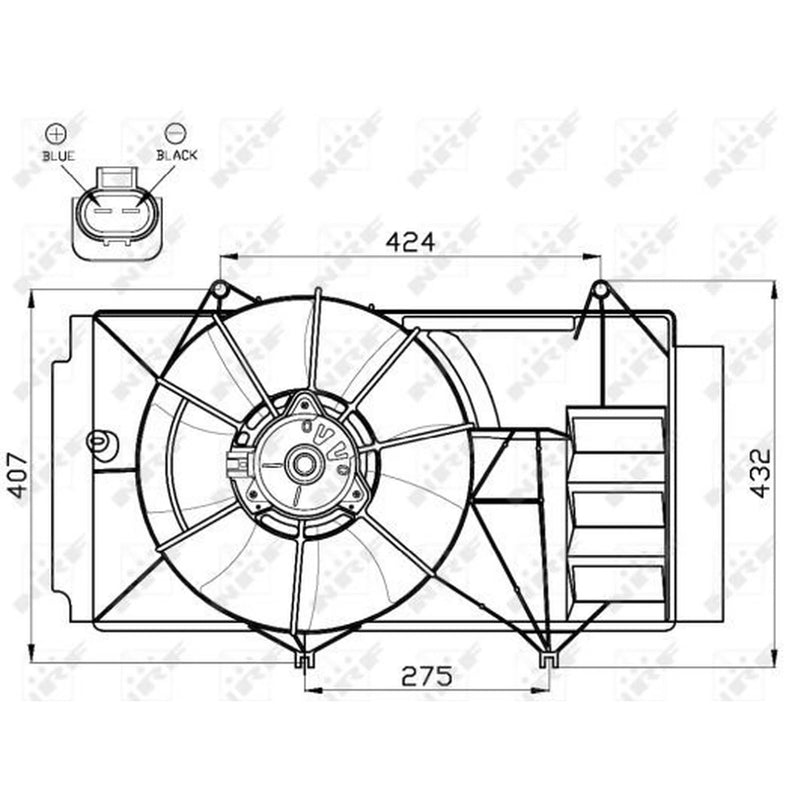 NRF Engine Cooling Fan 47525