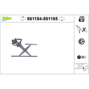 Valeo Electric Window Regulator Lifter Left Front 861184