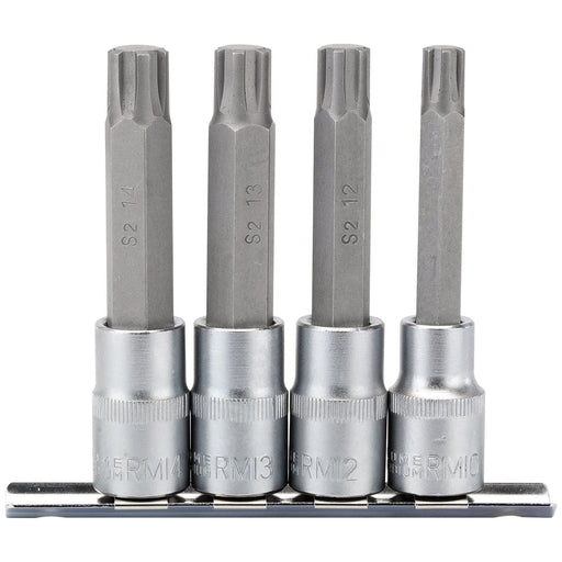 Draper Ribe Socket Bit Set, 1/2" Sq. Dr. (4 Piece) 16345 Draper  - Town Parts