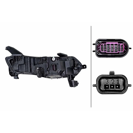 Hella Headlight Headlamp LED Left 1LX 015 142-831