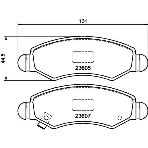 DON Front Brake Pad Set PCP1229