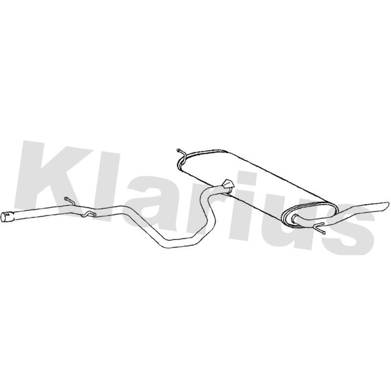 Klarius Box With Tail Pipe Rear SK117Q