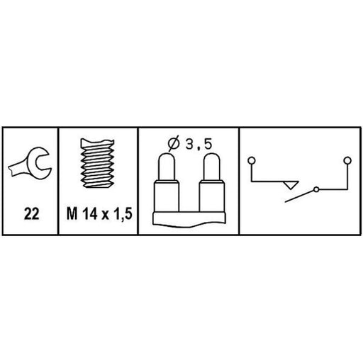 Hella Reverse Light Switch Connectors 6ZF 008 621-341