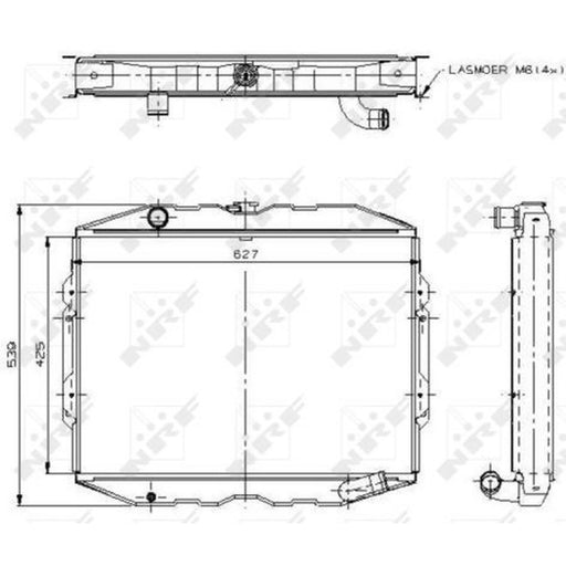 NRF Engine Radiator 504115