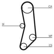 Continental CTAM Timing Belt Kit with Rollers CT997K1