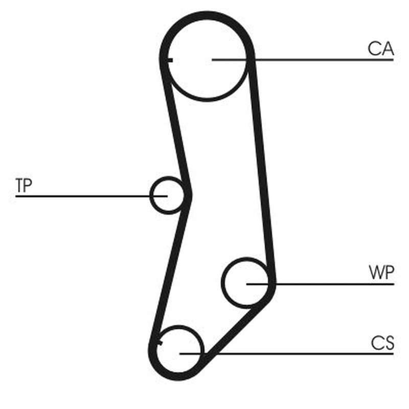 Continental CTAM Timing Belt Kit with Rollers CT997K1