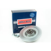 Borg & Beck 2 x Solid Rear Brake Discs BBD6231S-x2