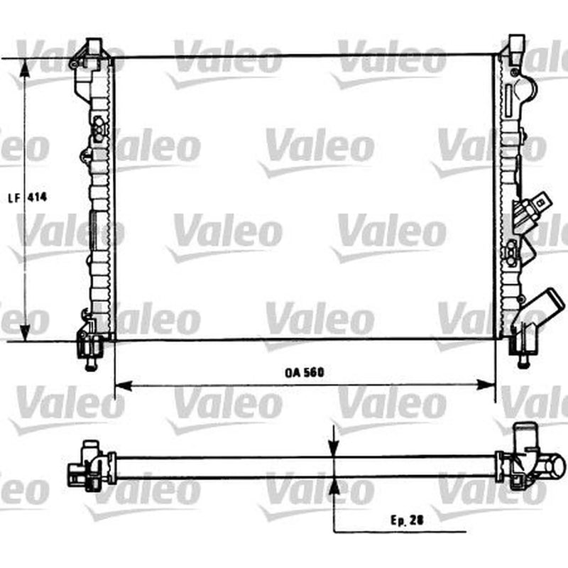 Valeo Engine Radiator 731128
