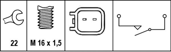 Hella Reverse Light Switch Connectors 6ZF 010 965-031