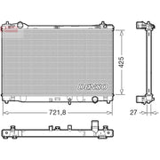 Denso Engine Radiator fits Lexus Gs 2015 on