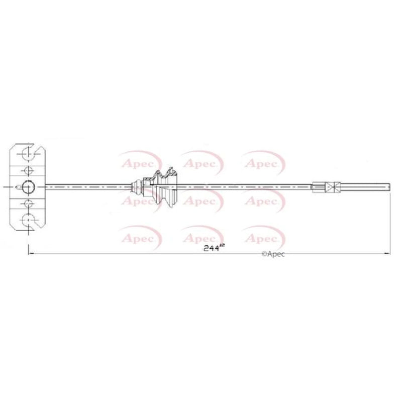 Apec Handbrake Cable Front CAB1835