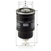 MANN-FILTER Fuel Filter Element WK 940/22