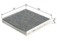 Bosch 1987432383 Filter, cabin air