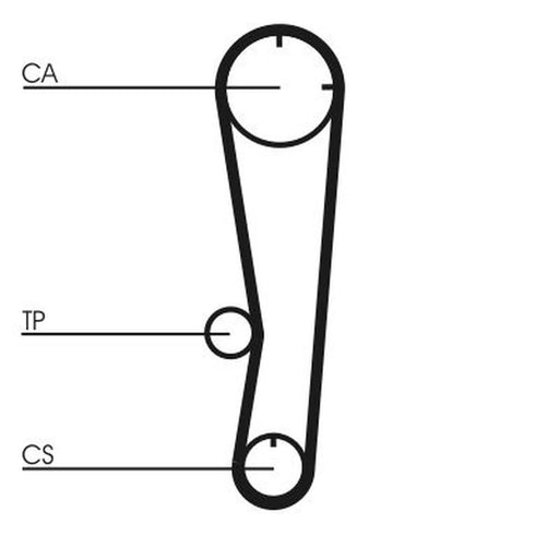 Continental CTAM Timing Belt Cambelt 107 Teeth CT602