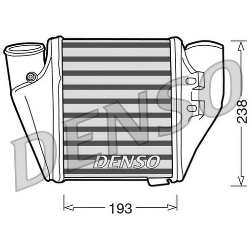 Denso Intercooler (Charge Air Cooler) Right DIT02007