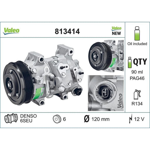 Valeo Air Conditioning Compressor 813414