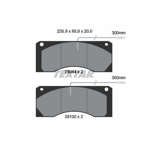 Textar Front Brake Pad Set 2904402