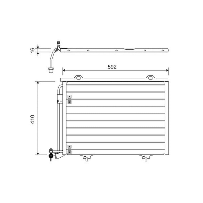 Valeo Air Conditioning Condenser 817562