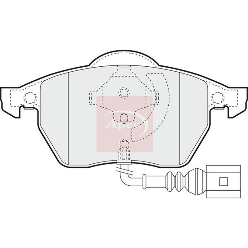 Apec Front Brake Pad Set PAD1110