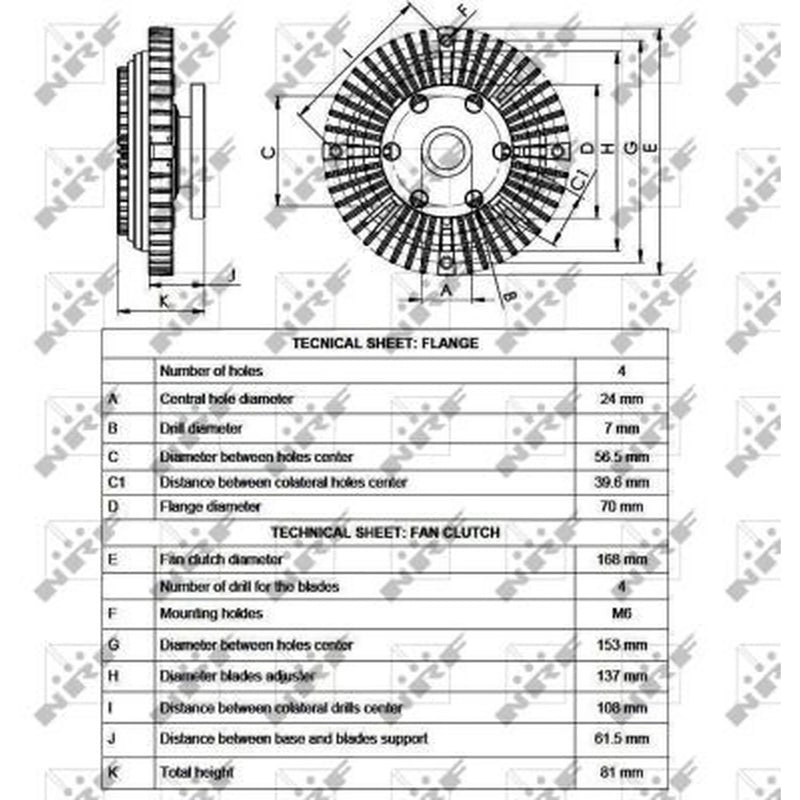 NRF Radiator Fan Clutch 49547