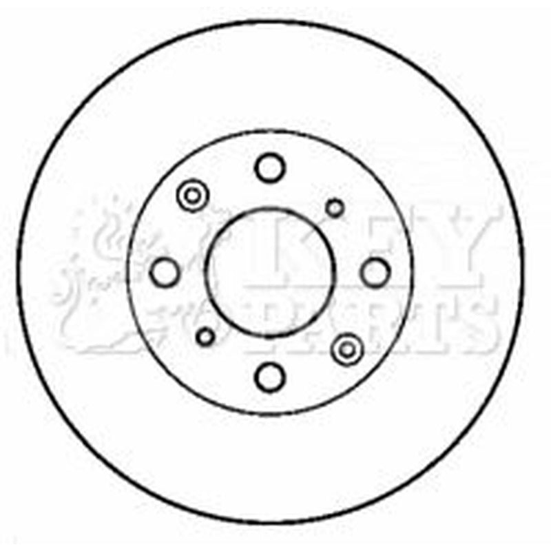 Key Parts 2 x Vented Front Brake Discs KBD4423-x2