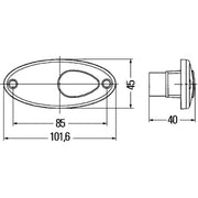 Hella Lamp Ur MG12 2XS Lateral Mounting 2XS 964 295-031 5651019 2XS 964 295-031