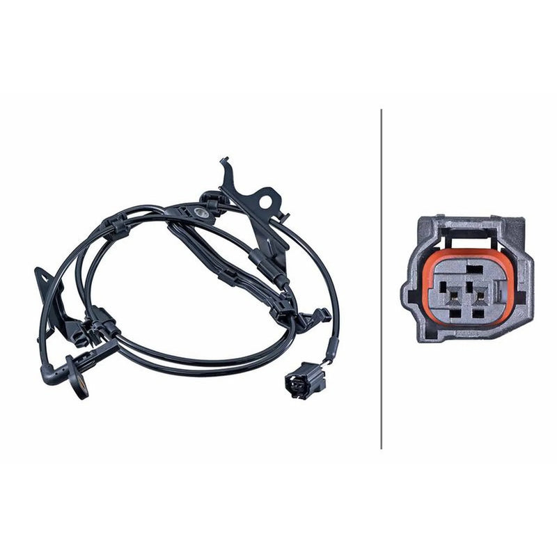Hella ABS Wheel Speed Sensor Front Right 6PU 358 252-671