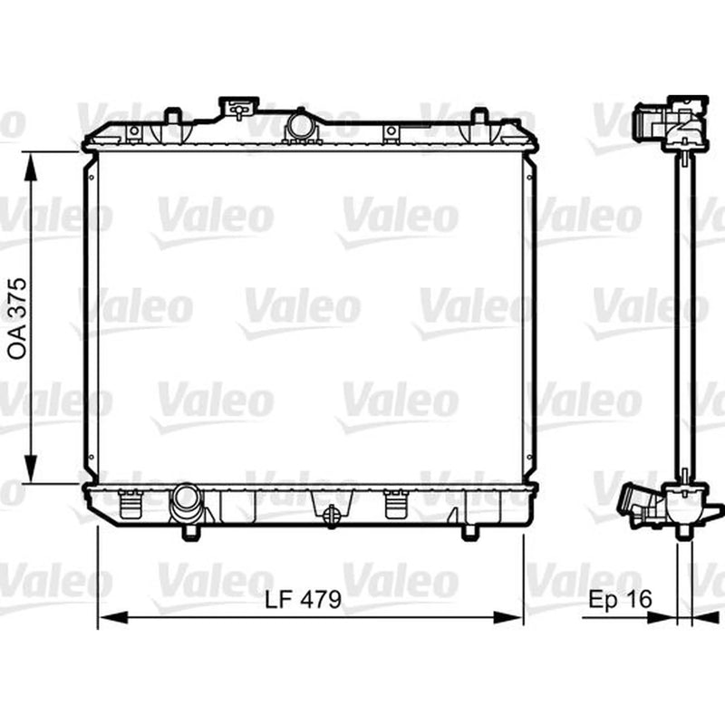 Valeo Engine Radiator 735383