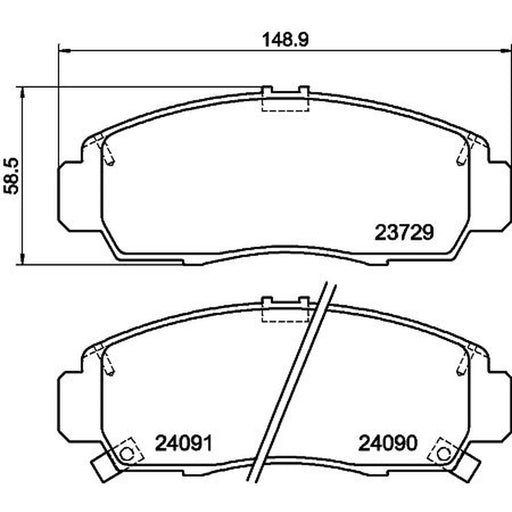 Mintex Front Brake Pad Set MDB2043