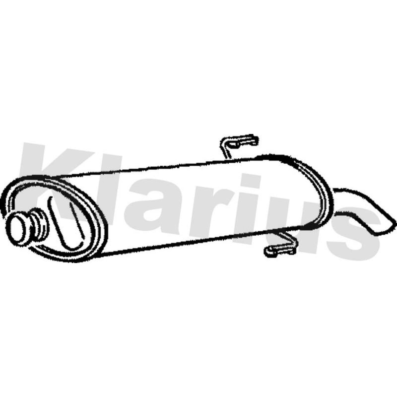 Klarius Box With Tail Pipe Rear PG502J
