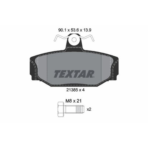 Textar Rear Brake Pad Set 2138501