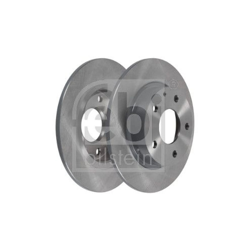 Febi 2 x Solid Rear Brake Discs 108513-x2