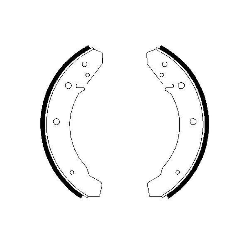 Bosch Brake Shoe Set Axle Kit 0 986 487 367