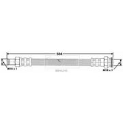 Borg & Beck Brake Hydraulic Hose Line Front Right BBH6240