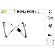 Valeo Electric Window Regulator Lifter Right Front 850563