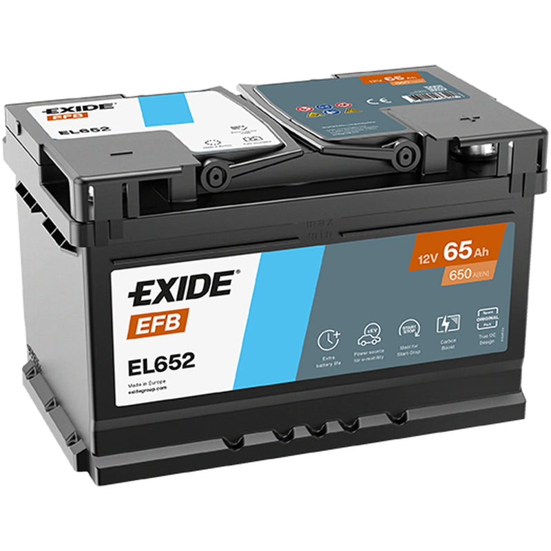 Exide Battery 12V 65Ah 650A EL652